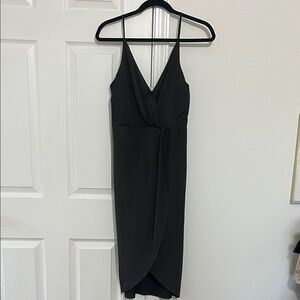 Ark & Co Black Midi Wrap Dress